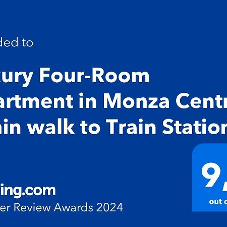 Luxury Four-Room Apartment In Monza Centro - 2 Min Walk To Train Station Exteriér fotografie