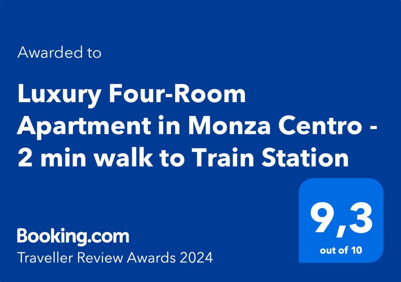 Luxury Four-Room Apartment In Monza Centro - 2 Min Walk To Train Station Exteriér fotografie